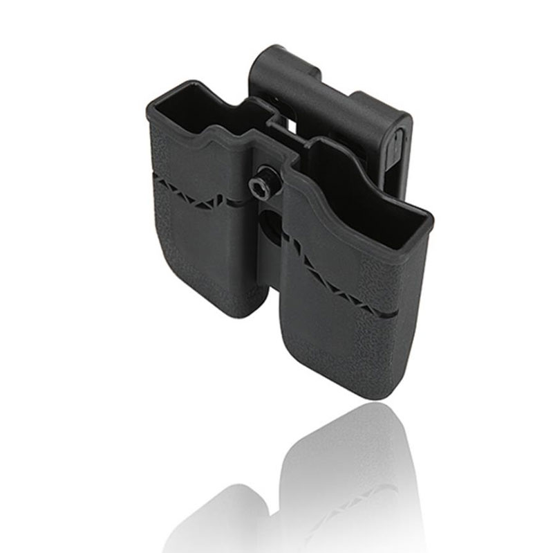 Tactical Outdoor Plastic Nylon Waist Double Magazine Holster