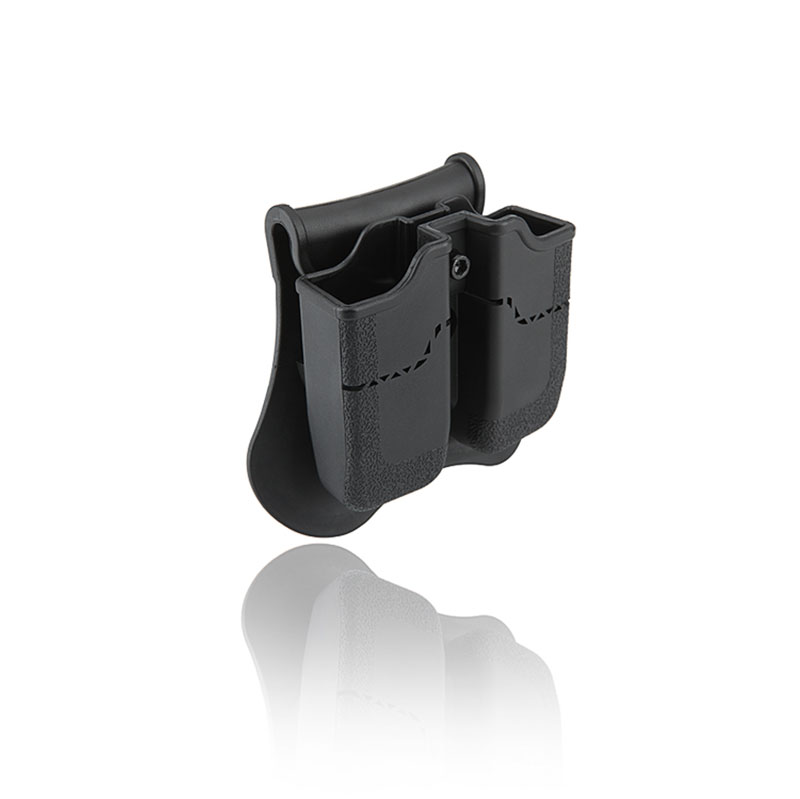 Tactical Outdoor Plastic Nylon Waist Double Magazine Holster