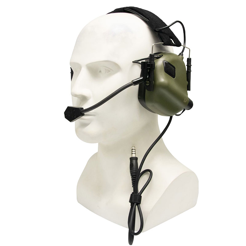 Tactical Shooting Electronic Hearing Protection Headphones Noise Canceling Sound Isolation Protection Belt Microphone