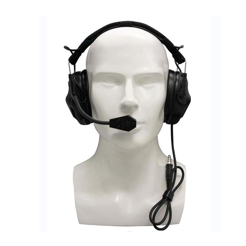 Tactical Shooting Electronic Hearing Protection Headphones Noise Canceling Sound Isolation Protection Belt Microphone