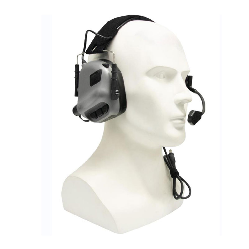 Tactical Shooting Electronic Hearing Protection Headphones Noise Canceling Sound Isolation Protection Belt Microphone