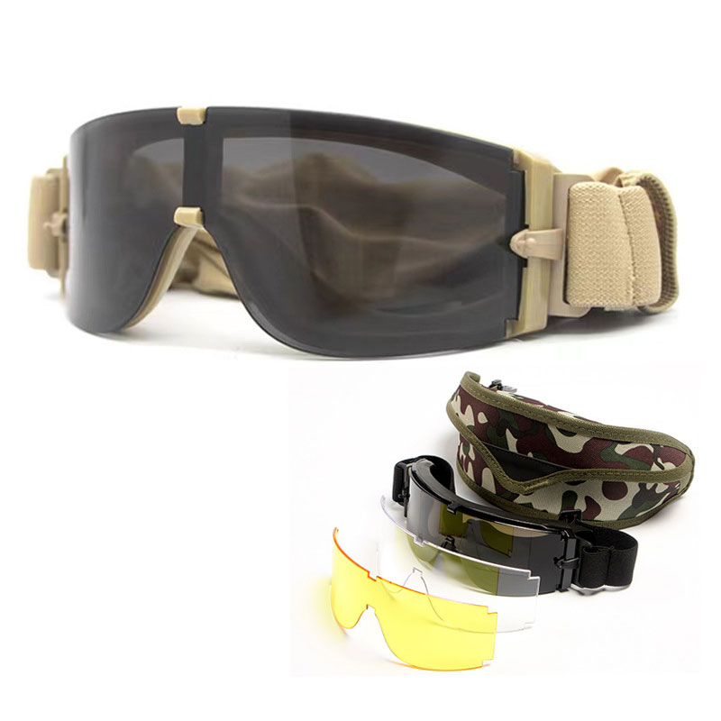 Outdoor Tactical Glasses Windproof Anti-fog Anti-ultraviolet Goggles