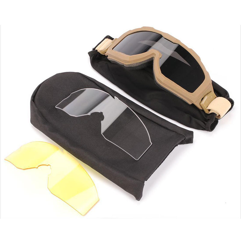 Anti-fog Tactical Glasses Explosion-proof Goggles Paintball Hunting Sports Anti-wind And Sand Goggles