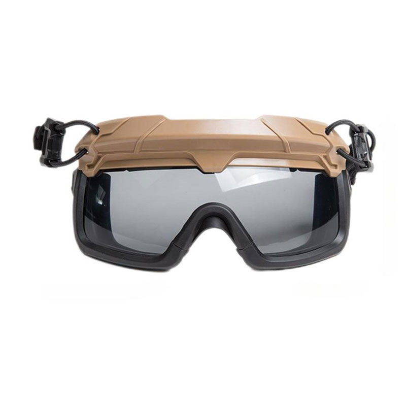 FAST Tactical Helmet Dedicated Split Anti-fog Goggles 3MM Thickness Lens CS Field Goggles