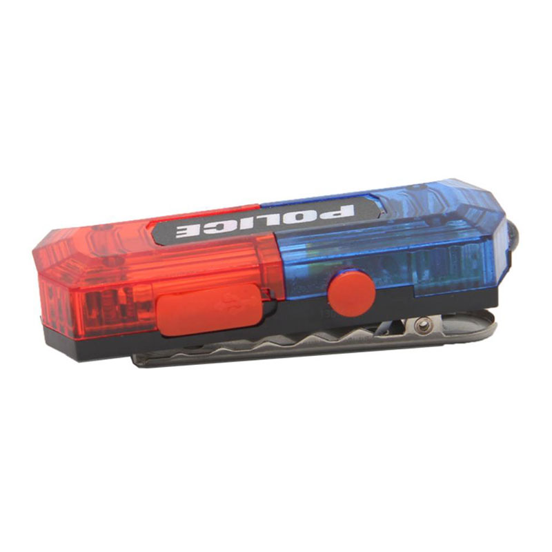 Shoulder lamp shoulder clip type rechargeable gravity induction environmental sanitation rescue security guard on duty patrol night flashing led flash lamp