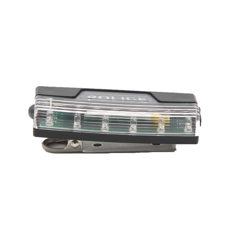Shoulder lamp rechargeable red and blue flashing LED shoulder clip signal lamp night running patrol duty flashing light security shoulder flashing light
