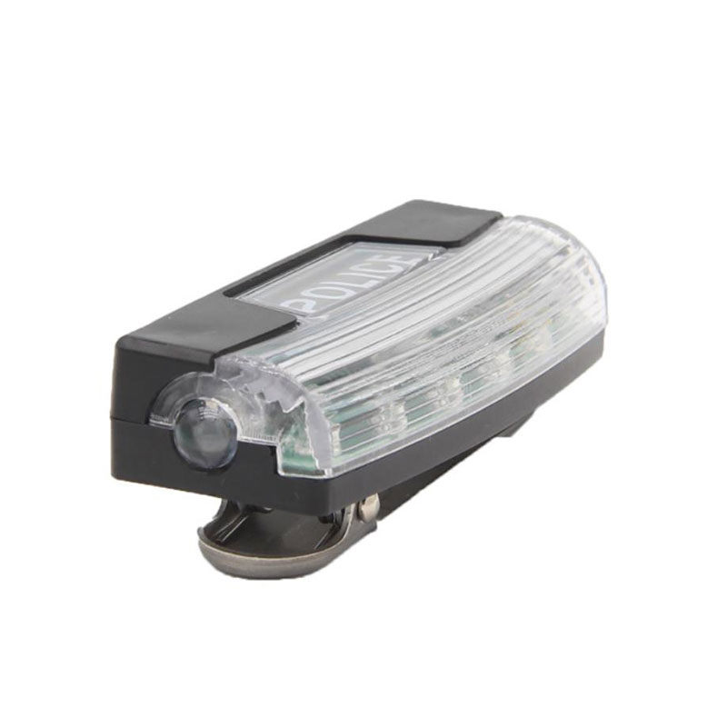 Shoulder lamp rechargeable red and blue flashing LED shoulder clip signal lamp night running patrol duty flashing light security shoulder flashing light