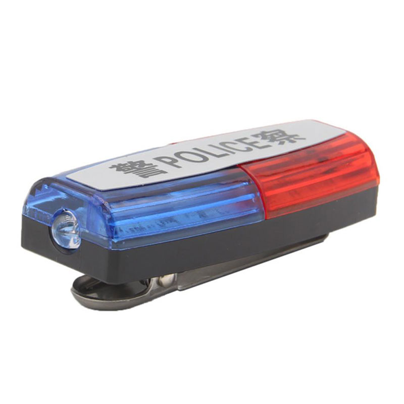 Rechargeable LED shoulder light shoulder clip shoulder light red and blue flashing shoulder light traffic patrol campus safety signal light