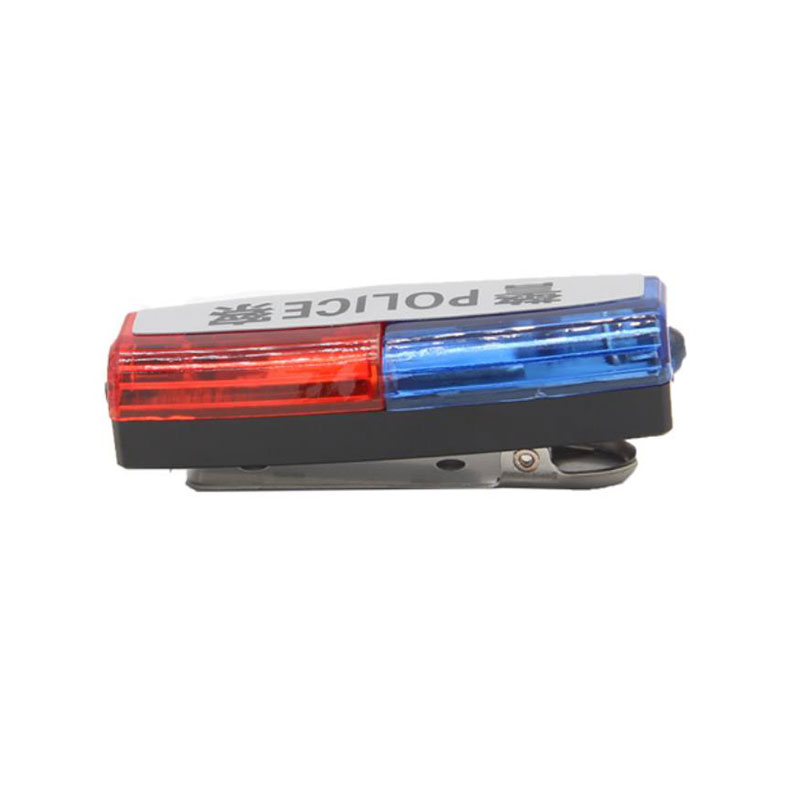 Rechargeable LED shoulder light shoulder clip shoulder light red and blue flashing shoulder light traffic patrol campus safety signal light