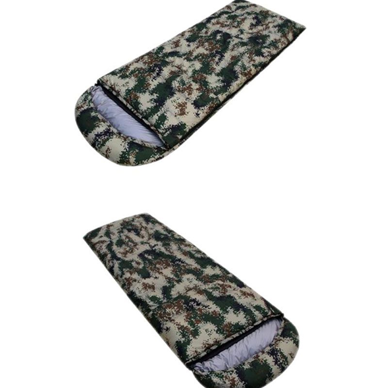 Detachable And Washable Winter And Summer Dual-use Thickened Warm Fleece Liner Camouflage Down Military Sleeping Bag
