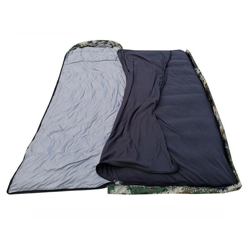 Detachable And Washable Winter And Summer Dual-use Thickened Warm Fleece Liner Camouflage Down Military Sleeping Bag